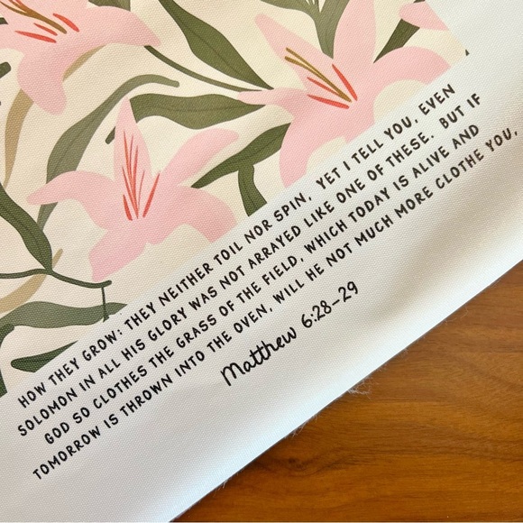 2 Piece Bible Verse Floral and Bird Wall Art, Canvas Only, 12x16 - Picture 7 of 8